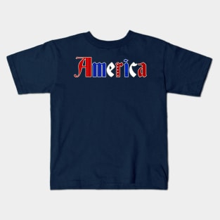 Patriotic America Graphic Kids T-Shirt